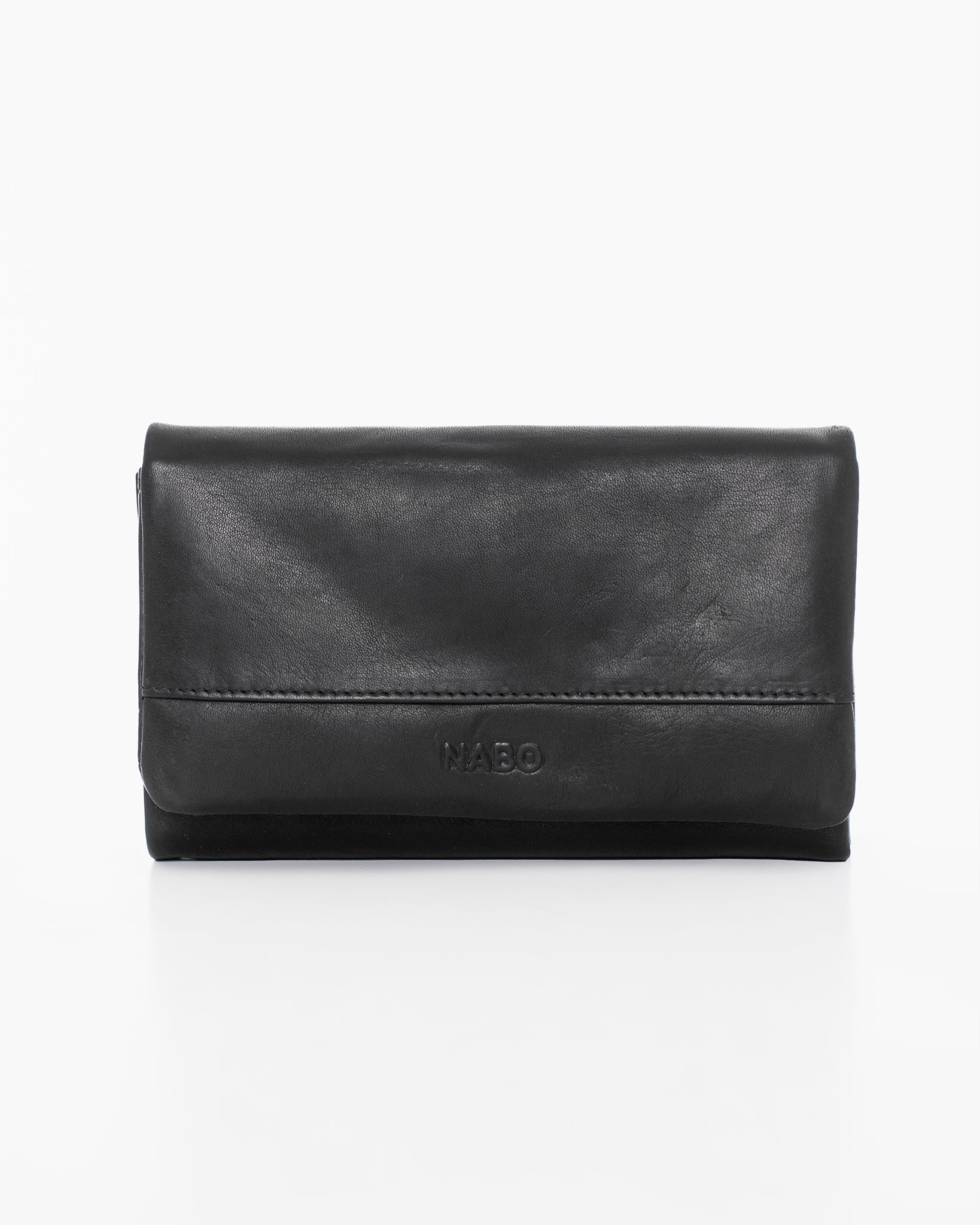 Leather Wallet NK305 (RFID-blocking) - Black